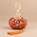 Orange Embroidered Scented Sachet Bag