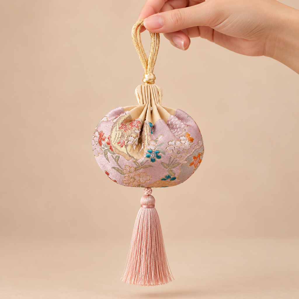 Lavender Embroidered Scented Sachet Bag