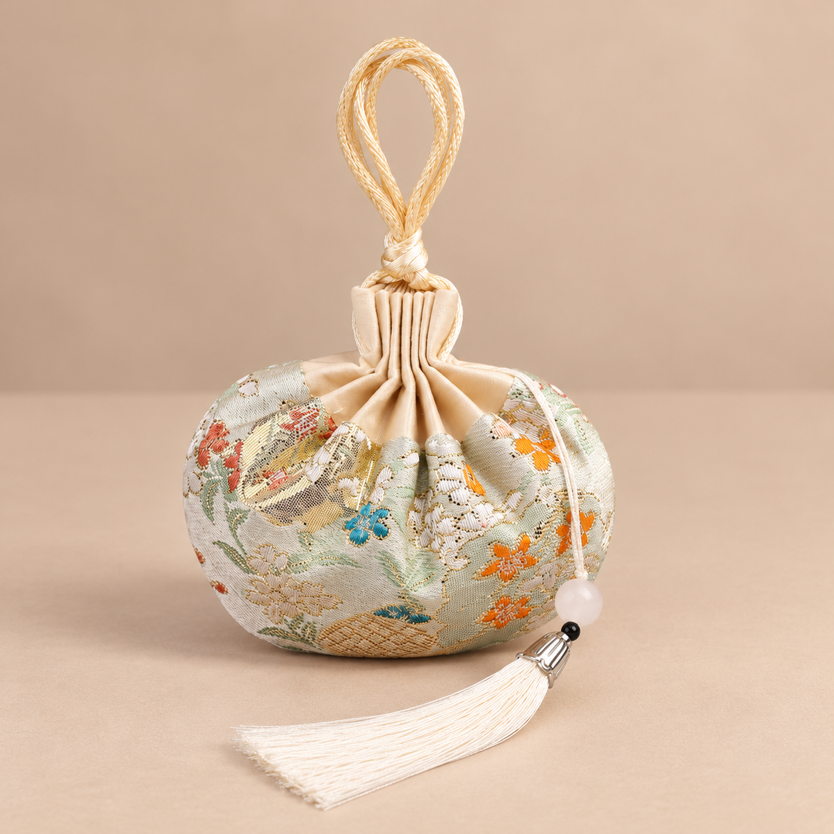 Sage Embroidered Scented Sachet Bag